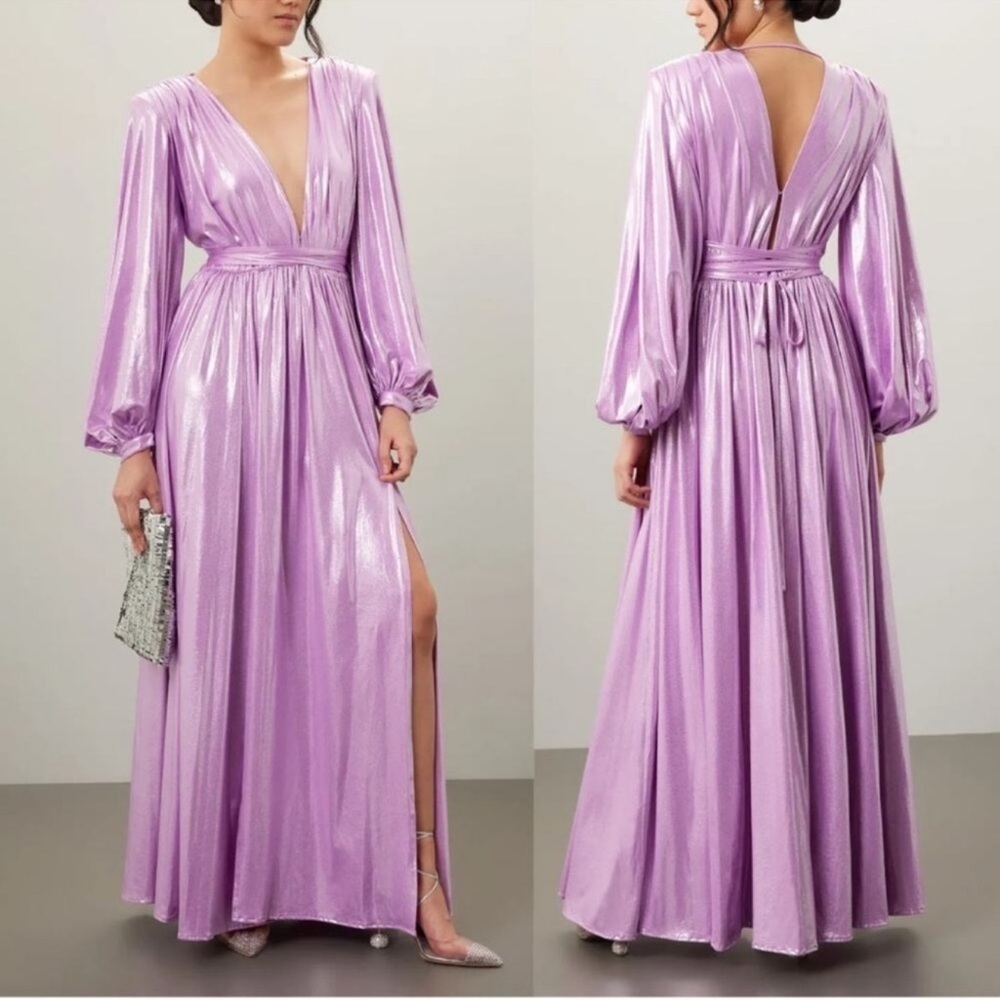 Bronx & Banco Zoe Lilac Maxi Gown Dress